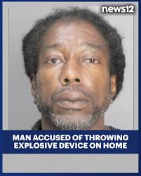 EXPLOSIVE DEVICE: A man accused of throwing an explosive device