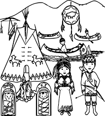 Nice American Indian Family Coloring Page Family Coloring Pages Family Coloring Coloring Pages