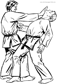 Color in this picture of karate kid and others with our library of online coloring pages. Karate Martial Arts Coloring Pages For Kids