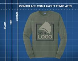 Download T Shirt Print Templates Gildan Ultra Cotton Long Sleeve Printplace