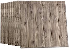 You need to remove any nails, sand the wall and wash it with a clean damp cloth to remove any dust. Amazon Com Leisime 30 X 27 5 In 3d Wall Sticker Self Adhesive Wall Panels Waterproof Pe Foam Wood Veins Wallpaper For Living Room Tv Wall And Home Decor Wood 10 Pack 52 7 Sq