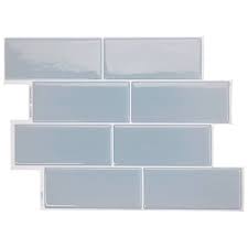 Grainy, wet, or dusty floors may not allow the tiles to stick properly. Smart Tiles 3d Peel And Stick Backsplash 4 Sheets Of 11 56 X 8 38 Kitchen And Bathroom Wallpaper Metro Babe Target