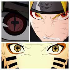 Also unique to naruto, when accessing sage mode while in his tailed beast mode, his chakra avatar of kurama gains the rings around its eyes. Sage Mode Naruto Nine Tailed Fox Eyes