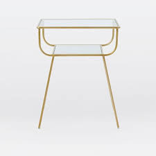 Modrest orca dark oak wood round glass top nightstand by vig furniture. Curved Terrace Nightstand