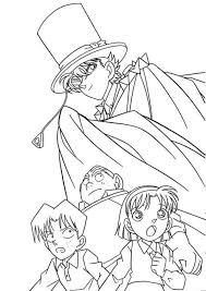 Detective Conan Coloring Pages Collection Coloring Pages Cartoon Coloring Pages Umbrella Coloring Page