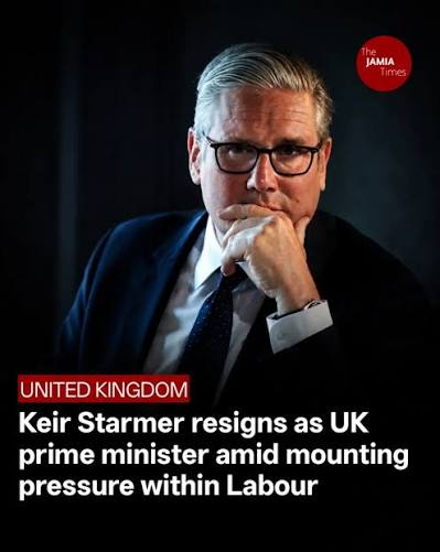 British Prime Minister Keir Starmer on Monday announced his resignation as  Labour Party leader and prime minister after facing growing pressure from  within his party following poor local election results, policy reversals