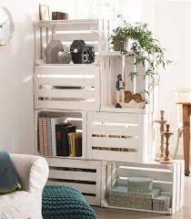Hazlo Tu Mismo Mueble De Almacenaje Y Separador De Ambientes Con Cajas De Madera Diy Room Divider Diy Furniture Home Diy