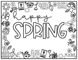 Print and share these flower coloring pages with your children. Spring Coloring Sheets Spring Placemats Easter Coloring Placemats