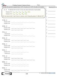 Fill in all the gaps, then press check to check your answers. Finding Greatest Common Factor Worksheet Printable Pdf Download