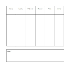 30 weekly chore chart templates doc excel free