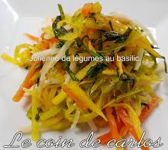 Julienne De Legumes Au Basilic Julienne De Legumes Legumes Plat