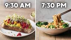 24 hours of healthy vegan meals (+ printable pdf guide) - YouTube