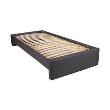 Dimensions du sommier sans cadre avec 15 lattes (l x h x l) : Vivadiscount Europe Sommier A Latte Avec Cadre En Bois Revetement En Similicuir Gris 120x200 Cm