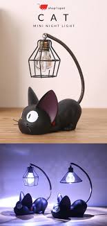Mini Black Cat Night Light Cat Bedroom Night Light Cat Lamp