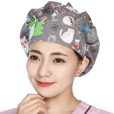 I do not offer sewing videos, only printable patterns. Unisex Bouffant Scrub Hat Cotton Cap Surgical Medical Nurse Doctor Adjustable Men Women Ponytail Cute Animal Pattern Buy Online At Best Price In Uae Amazon Ae