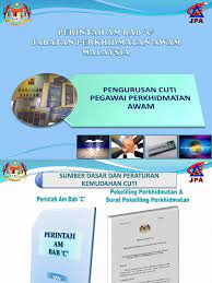 Bab c cuti.pdf file type : Perintah Am Bab C Cuti