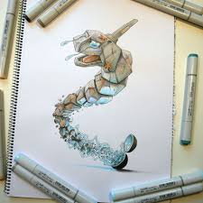Artstation Hard Time For Onix Tino Valentin Marker Art Sketch Markers Art