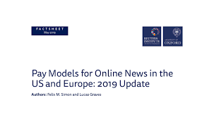 Eιδήσεις, video, multimedia για ελλάδα, οικονομία, κόσμος. Pay Models For Online News In The Us And Europe 2019 Update Reuters Institute For The Study Of Journalism