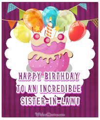 Check spelling or type a new query. Sister In Law Birthday Messages And Cards By Wishesquotes