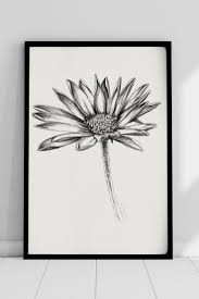 Our black and white flower canvas art is stretched on 1.5 inch thick stretcher bars and may be customized with your choice of black, white, or mirrored sides. Black And White Flower Wall Art Novocom Top