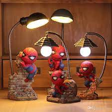 2018 high quality new cool spider night light bedroom decoration lamp home furnishing learning spider presentes criativos artesanato em resina natal da crianca