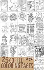 Canteen and water bottle coloring page. Coffee Coloring Pages For Adults 25 Unique Designs For Coffee Lovers