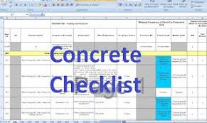The most comprehensive investing glossary on the web. Checklist Concrete Works Inspections In Excel Concrete Concrete Column Inspection Checklist