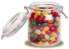 To make the line, you can stretch a piece of string, lay down a piece of tape or hold up a strip of paper. Estimating The Number Of Jelly Beans In The Jar Upon Inspection