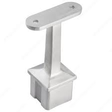 Straight and stair handrail brackets and bannister handrail brackets provide an aesthetic and functional touch to bannisters and rails around your stairways and bathrooms and they can help to. Square Post Mount Flat Bottom Handrail Brackets Richelieu Glazing Supplies