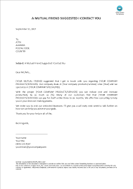 A sample referral clerk cover letter to send with a resume, plus tips on how to write and submit your cover letter. Mutual Friend Introduction Referral Letter Templates At Allbusinesstemplates Com