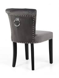 The lucia lion knocker dining chair has a wide seat and is very special. Sandringham Brushed Grey Velvet Dining Chair Lion Head Knocker