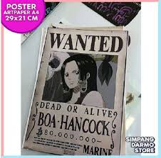 Disregarding the cool style of western wanted posters, it's not exactly a good thing to be on the receiving end of a police chase. Jual Poster One Piece Boa Hancock Bajak Laut Pirate Marine Buronan Wanted Bounty Terbaru Straw Hat Terbaru Juni 2021 Blibli