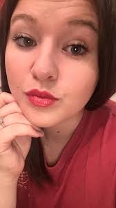 Bold red lip with simple eye makeup