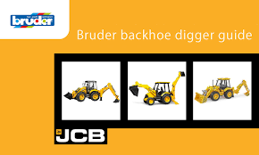 Bruder Backhoe Diggers Guide Front Loader Excavator Toy