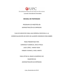 Sin embargo, después del auge observado entre 2010 y 2012, la economía registró una desaceleración en el 2014 con un. Escuela De Postgrado Programa De Maestria En Administracion De Empresas Plan De Negocios Para Una Empresa Dedicada A La Comer