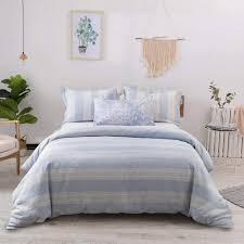 Check spelling or type a new query. Buy Merryfeel Linen Duvet Cover Set 100 French Linen Yarn Dyed Stripe Bedding Set 3 Pieces Bedding 1 Duvet Cover With 2 Pillowshams King Blue Stripe Luxury Online In Indonesia B072jmcvx7