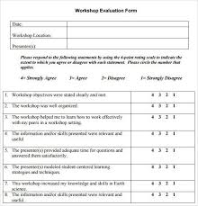 Evaluation Form Template Word Lovely Workshop Evaluation Form 10 Free Download In Pdf In 2020 Evaluation Form Evaluation Employee Evaluation Form