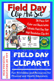 Ultimate Field Day Clipart Printable Video In 2020 Health And Physical Education Physical Education Field Day