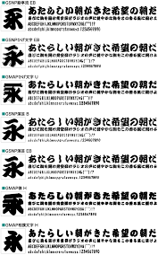 和文フォント大図鑑 江戸文字