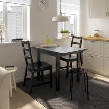 Nordviken Nordviken Tisch Und 2 Stuhle Schwarz Schwarz Ikea Osterreich Drop Leaf Table Small Dining Table Leaf Table