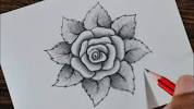 Rose Leaf Drawing