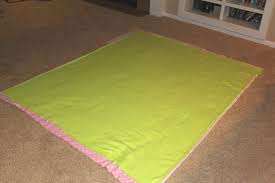Leave a few inches open. No Sew Fleece Tie Blanket Tutorial Confessions Of A Homeschooler