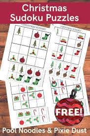 Printable activities and worksheets on this page include a christmas word search puzzle, a seasonal bingo game, a crossword puzzle, … Christmas Sudoku Puzzles Pool Noodles Pixie Dust Christmas Puzzle Christmas Math Printables Christmas Learning