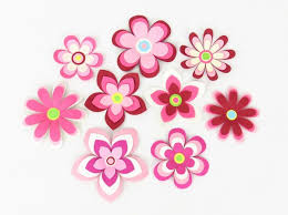 Blumchen und blumen vorlagen basteldinge. Deko Blumen Aus Papier Set 1 Bastelanleitung Und Vorlagen