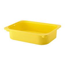 Trofast Yellow Storage Box 42x30x10 Cm Ikea Ikea Trofast Storage Ikea Trofast Childrens Storage Furniture