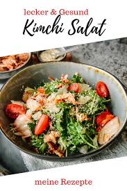 Kimchi Salat Mit Sesam Und Baby Kale Kochen Macht Glucklich Rezepte Kimchi Gesund Kochen Rezepte