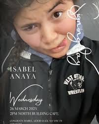 Congratulations to Isabel Anaya being the 1st female 4x state state placer  at WO! This feat hasnt been done since Karl Nadolsky Jr. Way to go Isabel!  We are all super proud