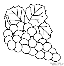 Dibujo Uvas Para Colorear