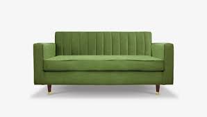 Shop green tufted loveseats in a variety of styles and designs to choose from for every budget. Stella Channel Tufted Mid Century Bench Seat Loveseat Min Of Iron Oak