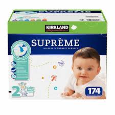 Kirkland Signature Supreme Diapers Sizes Size 2 One Box
